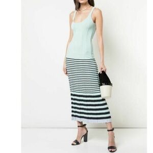 Jason Wu New! Striped Knit Comfy Maxi Dress